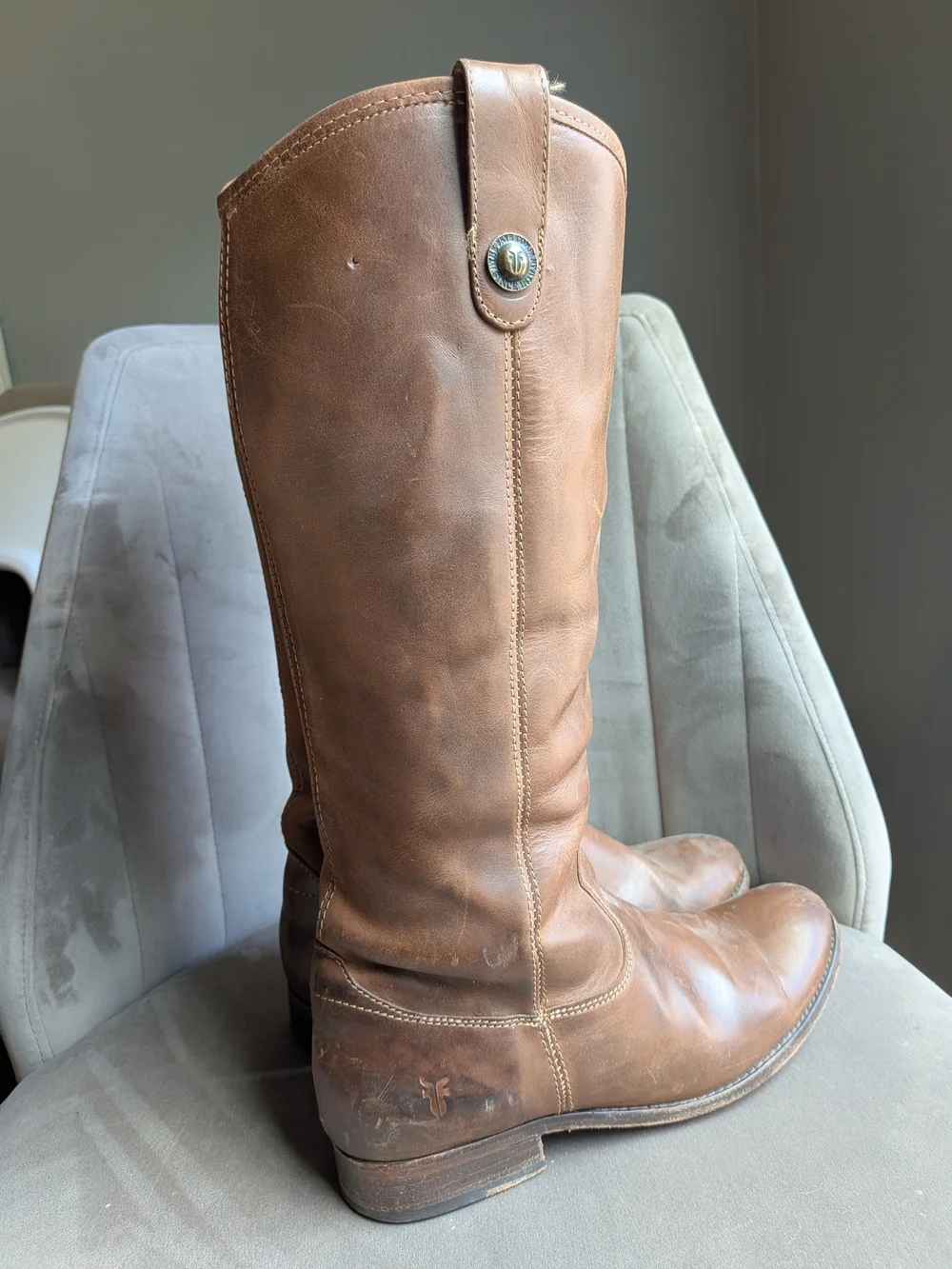 Frye Melissa Button Tall Leather Boots